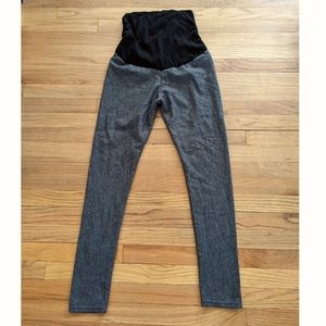 Plush Maternity Fleece Lined Leggings - Size M